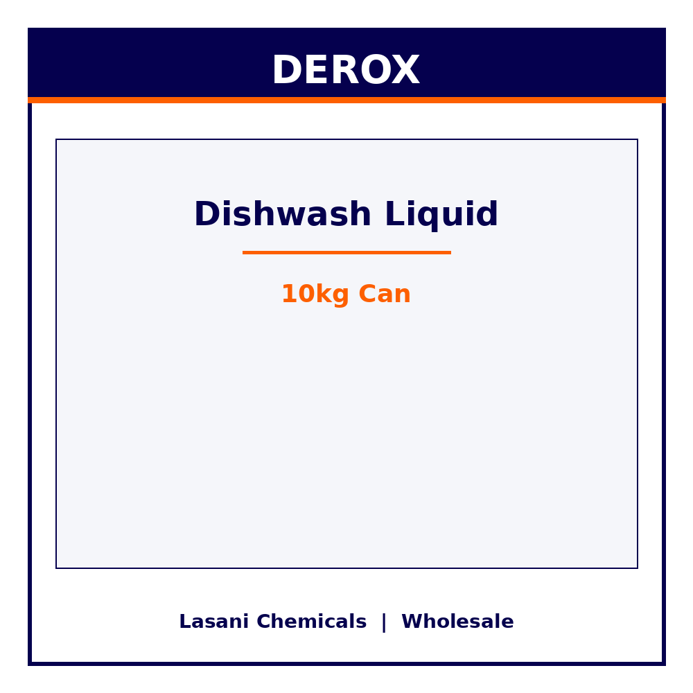 Derox Dishwash Liquid 10kg Can