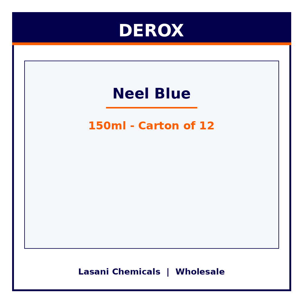 Derox Neel Blue 150ml - Carton of 12