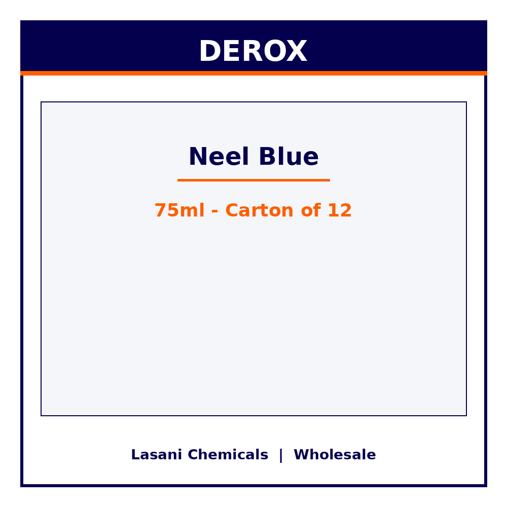 Derox Neel Blue 75ml - Carton of 12