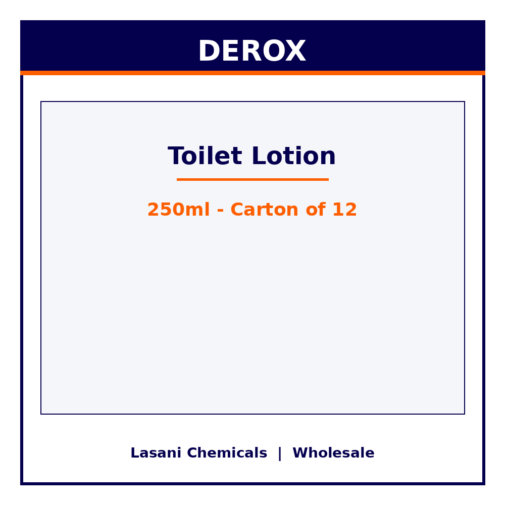 Derox Toilet Lotion 250ml - Carton of 12