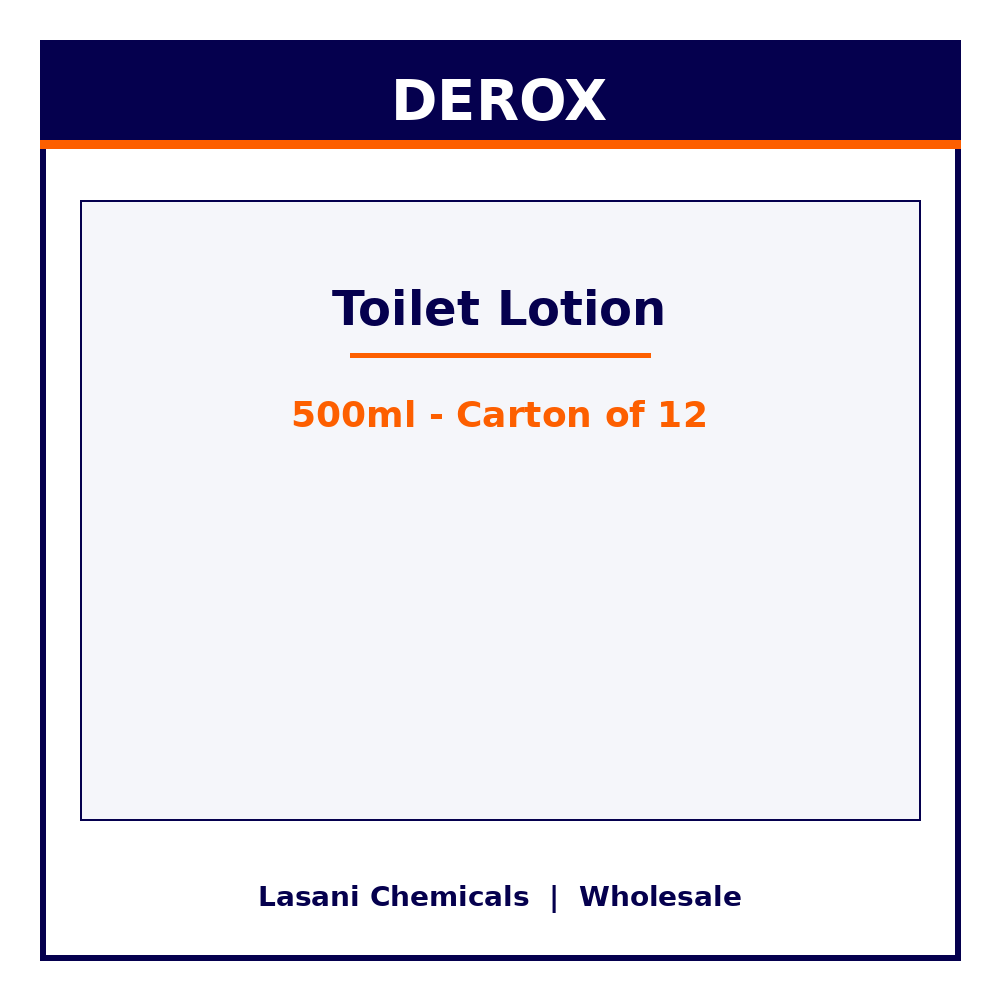 Derox Toilet Lotion 500ml - Carton of 12